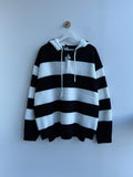 Stripe Warmer Knit Hood