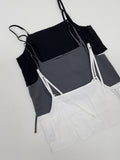 [Setup Available] Popo Nylon Layered Bustier