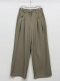 Launer Pocket Two-Tuck Wide Slacks