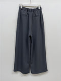[Setup Available] Chopin Banding Pleated Wide Slacks
