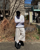 Mood Deep Tuck Bermuda Denim