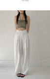 LeM Pintuck Wide Slacks