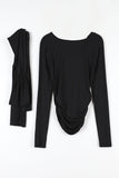 Modal shirring muffler top