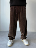 Two-Tone Velvet Banding Pants