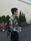 Nomad shirring check shirt