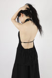 Halter back string sleeveless