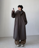 Evelyn Wool Hood Coat