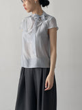 Etual See-through Cap Blouse