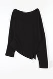 Modern Unbalance Shoulder Knit