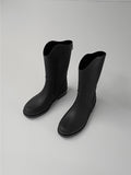 Western middle rain boots