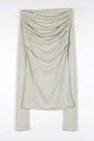 Pale drape top