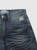 Checka Dirty Oil Bermuda Denim Pants