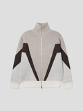 Rider High-Neck Knit Zip-Up