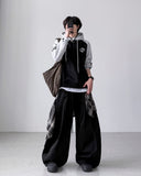 Checkered Layered Balloon Pants