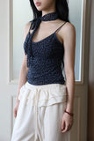 Leopard Velvet Scarf Sleeveless