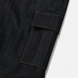 High waist pocket straight fit raw denim pt