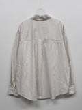 Maroon Stripe Loose-Fit Shirt
