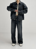 [unisex] Catwashing Overfit Denim Trucker Jacket