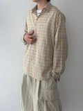 Summer Seersucker Check Shirt