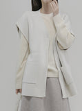 [Premium] Whole Garment Wool Back Round Knit