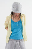 Kitsch button sleeveless
