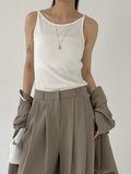 [summer] Chabeu High Waist Two Tuck Wide Slacks