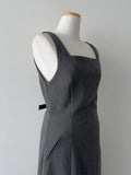 [Long ver.] Pecan Adjust Sleeveless One Piece