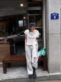 COWL DRAPE TIE TOP