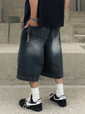 Grayish Washing Bermuda Denim