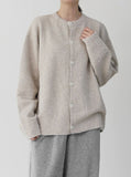 [Premium] Snow Puff Round Cardigan