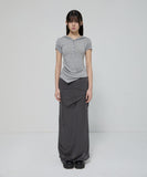 Asymmetrical Draped Hoodie (FL-127)