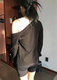 TWISTED BUTTON CARDIGAN