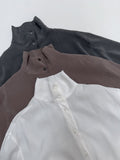 Powder Two-Way Belted Loose-Fit Shirt