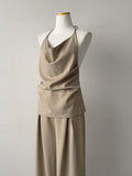 Lake Pleated Wide Slacks