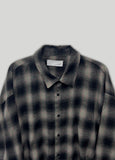 Ombre Pigment Check Shirt