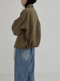 Dying Washing Cotton Oversized Fit Blouson