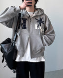 Nuance Check Hood Zip-Up