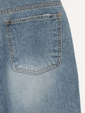 Knee Damage Wide Denim