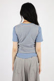 Crew frill layered sleeveless