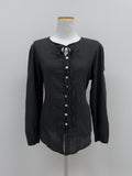 [Long Sleeve Ver.] Cheek strap long blouse