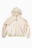 Color two-way hood zip-up