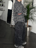 Wave Washed Balloon Cargo Denim