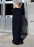 SOLID TWILL WIDE PANTS