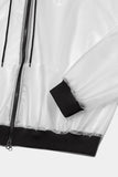 Translucence plastic zip-up