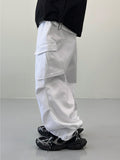Calin diagonal cargo sweat balloon pants