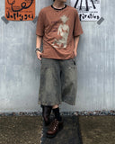 Vintage Double Knee Bermuda Banding Denim