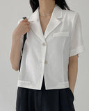 [summer/Wrinkle Free] Brulee Two Burton Short Jacket