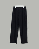 Marv Linen Two-Tuck Wide Slacks