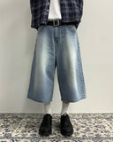 Washed Maxi Bermuda Denim