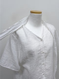 Carmen tie short sleeve blouse